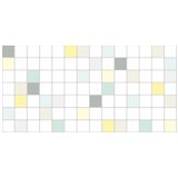 Obkladové panely 3D PVC rozmer 955 x 480 mm obklad farebný so sivou špárou