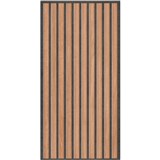 Obkladové panely 3D PVC rozmer 280 x 600 mm lamely hnedé