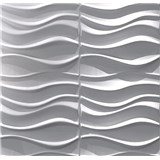 Obkladové panely 3D PVC Wave rozmer 500 x 500 mm, hrúbka 1 mm,