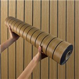 Samolepiace lamely na stenu na penovom podklade  hnedé rozmer 280 x 60 cm