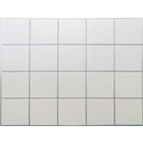 Obkladové panely 3D PVC rozmer 440 x 580 mm obklad malý biely so striebornou škárou