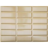 Obkladové panely 3D PVC rozmer 440 x 580 mm obklad hnedý - POSLEDNÉ KUSY