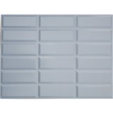 Obkladové panely 3D PVC rozmer 440 x 580 mm obklad sivý