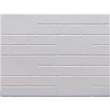 Obkladové panely 3D PVC rozmer 440 x 580 mm nepravidelný obklad štruktúrovaný biely