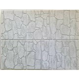 Obkladové panely 3D PVC rozmer 440 x 580 mm kamenný obklad svetlo sivý