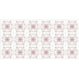 Obkladové panely 3D PVC rozmer 960 x 480 mm mozaika s ružovými ornamentami