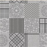 Obrus metráž patchwork sivý