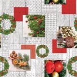 Obrus metráž vianočný motív VII.-POSLEDNÉ METRE