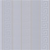 Luxusné vliesové tapety Versace III grécky kľúč sivý so zlatými prúžkami-POSLEDNÉ KUSY