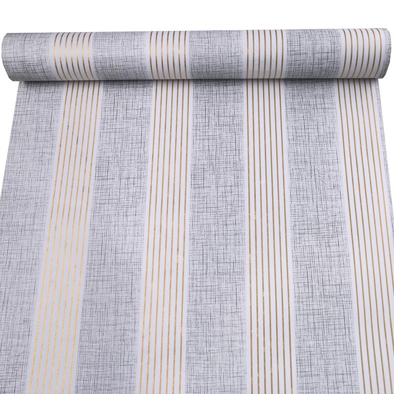 Samolepiace tapety pruhy zlato-sivé 45 cm x 10 m