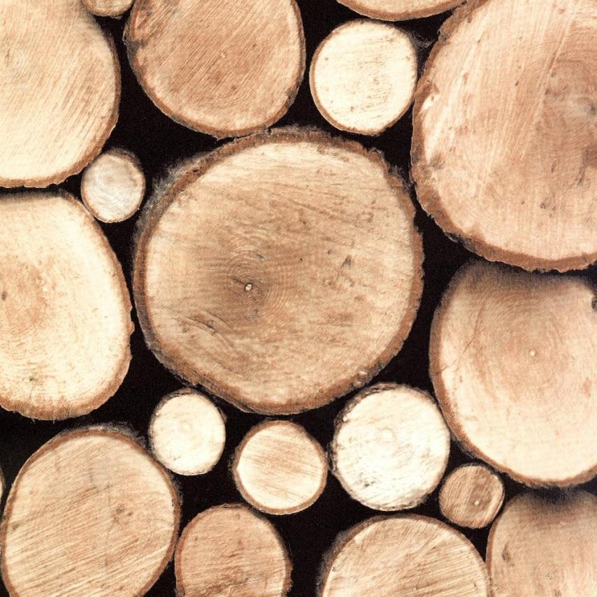 Samolepiace tapety drevené polená 90 cm x 15 m