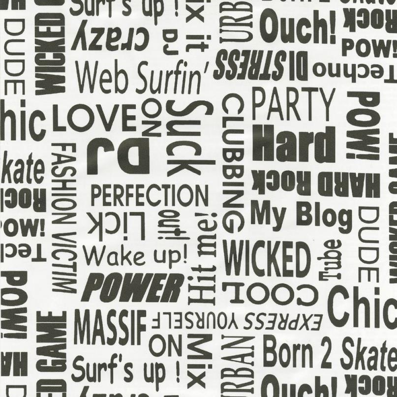 Samolepiace tapety text - 45 cm x 2 m (cena za kus)