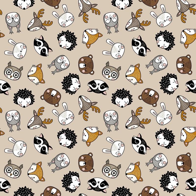 Samolepiace tapety FOREST ANIMALS - 45 cm x 15 m