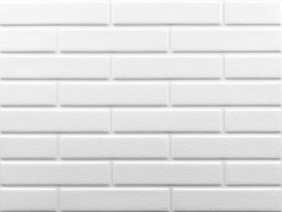 Obkladové panely 3D PVC rozmer 440 x 580 mm malá tehla biela
