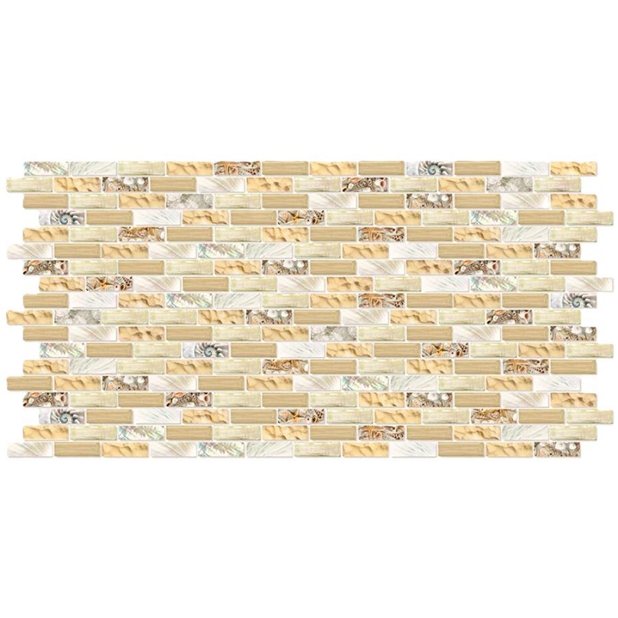 Obkladové panely 3D PVC rozmer 980 x 480 mm obklad s mušľami  - POSLEDNÉ KUSY