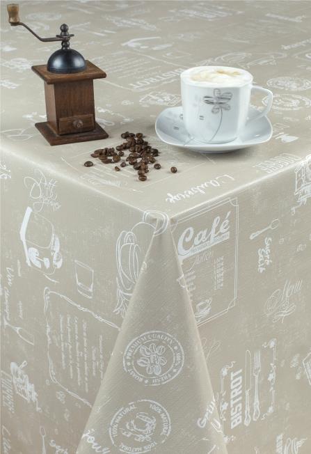 Obrus metráž Café Bistro hnedé