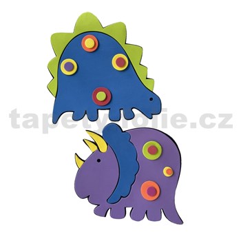3D penová dekorácia na stenu dinosaury 48 x 25 cm
