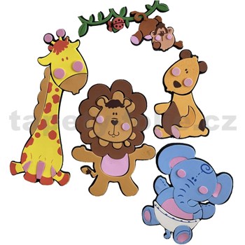 3D penová dekorácia na stenu jungle 41,5 x 31,5 cm