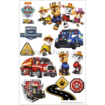 3D Penová dekorace na stenu Labková patrola Chase, Rubble, Marshall, Skye (Paw Patrol)