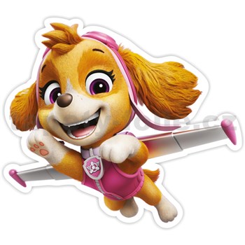 3D penová dekorácia na stenu Labková patrola Skye v akci (Paw Patrol) + DARČEK ZDARMA