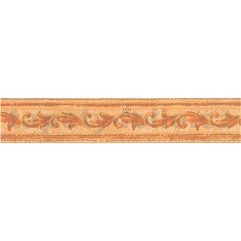 Vinylové bordúry na stenu ornamenty oranžové  rozmer 5 cm x 5 m - POSLEDNÉ KUSY