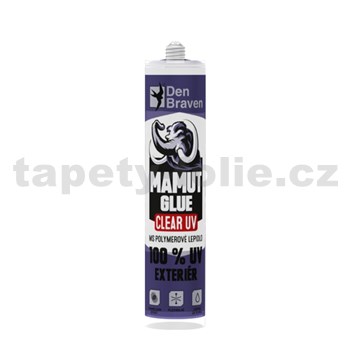 Lepidlo MAMUT GLUE CRYSTAL CLEAR UV 290ml transparentný - UV ODOLNÝ DO EXTERIÉRU, NEŽLTNE