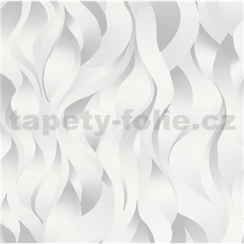 Vliesové tapety na stenu ELLE DECORATION 2 3D plamene sivo-biele