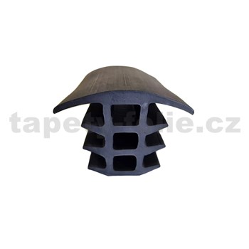 Gumový těsnící profil bez striešky FV2 pro fotovoltaické panely - pro mezeru mezi FV panely 19-23mm,