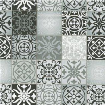 Samolepiace tapety TILES BLACK AND WHITE - 45 cm x 15 m