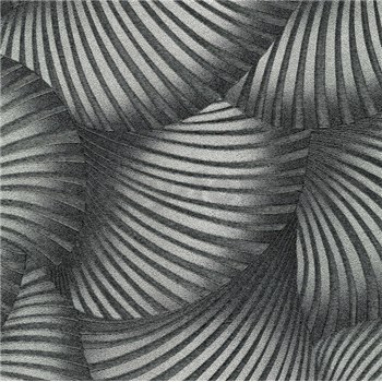 Vliesové tapety na stenu GMK Fashion for walls  5 3D twill strieborný na čiernom podklade