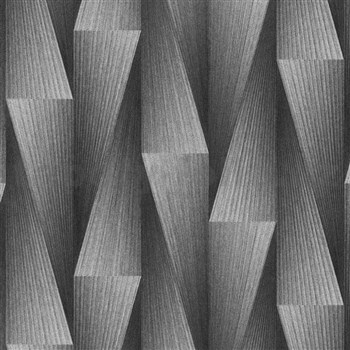 Vliesové tapety na stenu GMK Fashion for walls  5 art-deco shift strieborno-čierny