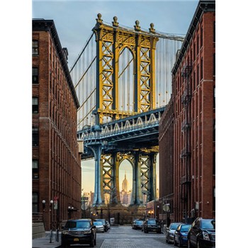 Vliesové fototapety Brooklyn Manhattan Bridge, rozmer 184 cm x 248 cm