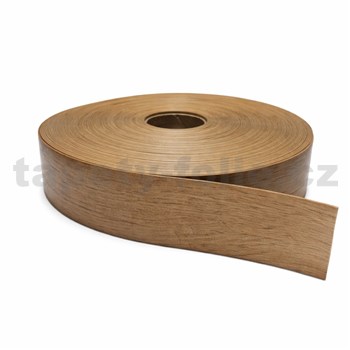 Podlahová lemovka z PVC samolepiace dub svetlo hnedý 5,3 cm x 30 m