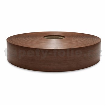 Podlahová lemovka z PVC samolepiace dub tmavě hnedý 5,3 cm x 30 m
