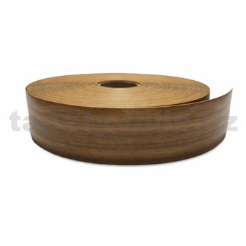Podlahová lemovka z PVC samolepiace orech svetlo hnedý 5,3 cm x 30 m