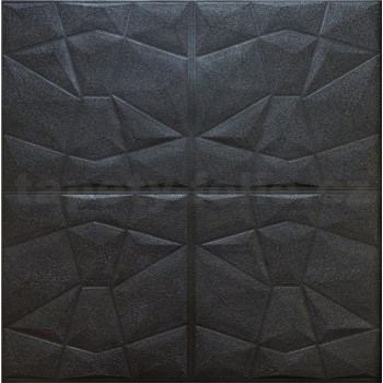 Samolepiace penové 3D panely rozmer 70 x 70 cm, diamant čierny - POSLEDNÉ KUSY
