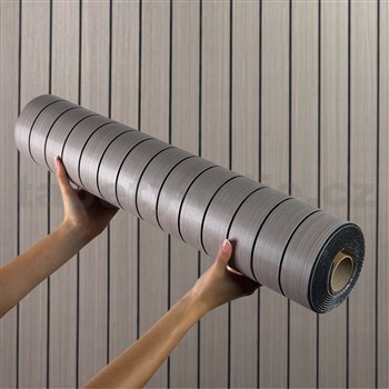 Samolepiace lamely na stenu na penovom podklade sivé rozmer 280 x 60 cm