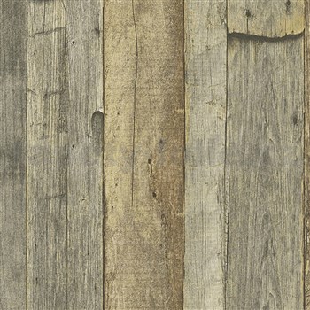 Vliesové tapety IMPOL Wood and Stone 2 vintage style drevo prírodné hnedé