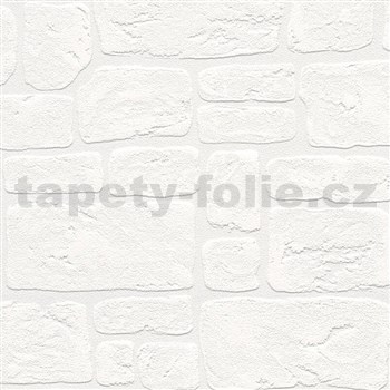 Vinylové tapety na stenu Adelaide kamene biele
