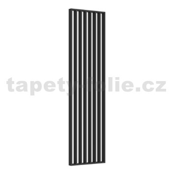 Predeľovacia lamelová stena čierny mat 3D lamely rozmer 2750 x 580 x 65 mm, ZADARMO DOPRAVA