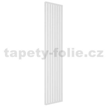 Predelovacia lamelová stena biela mat 3D lamely 2750 x 580 x 65 mm