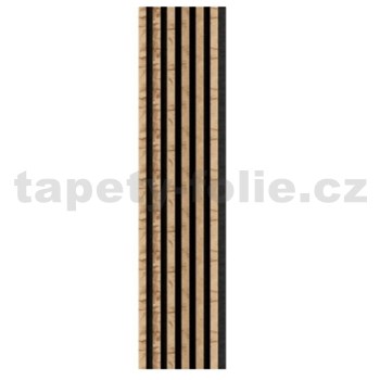 Dekoračné panely wotan 3D lamely na sivom filcovom podklade 270 x 40 cm