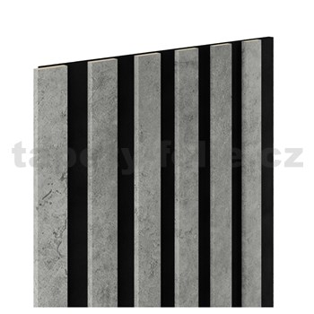 Dekoračné panely SLIM loft 3D lamely na filcovom podklade 270 x 30 cm