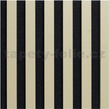 Dekoračné panely olivové 3D lamely na filcovom podklade 30 x 30 cm