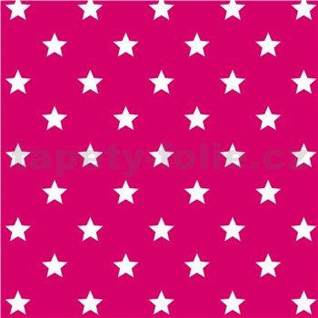 Samolepiace fólie - hviezdičky ružové 45 cm x 15 m