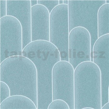 Vliesové tapety na stenu Milano tyrkysové art-deco - POSLEDNÉ KUSY