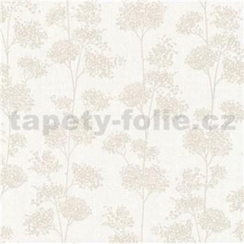 Vliesové tapety na stenu IMPOL Profitex florálny vzor hnedý na krémovém podklade