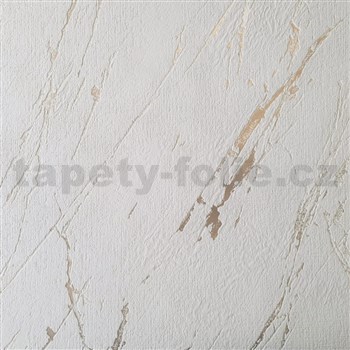 Vliesové tapety na stenu IMPOL stierka svetlo hnedá so zlatými detailmi