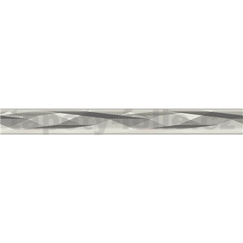 Vliesové bordúry IMPOL vlnovky sivo-biele 5,5 cm x  5 m - POSLEDNÉ KUSY