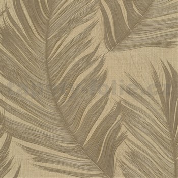 Vliesové tapety na stenu Aurora perečká zlaté na zlatom podklade